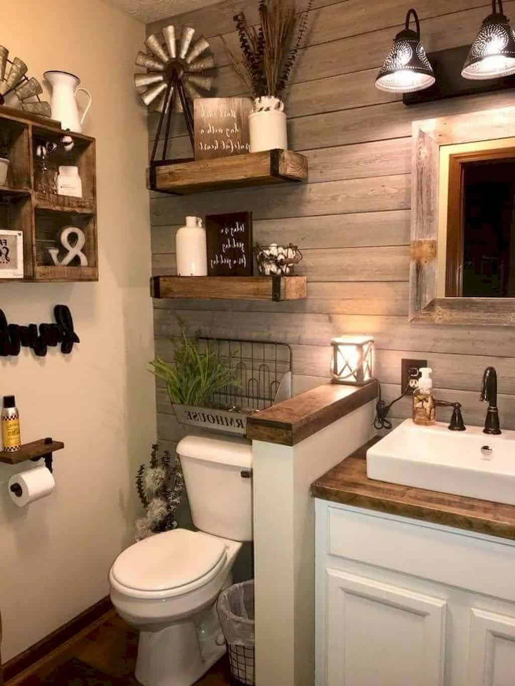Farmhouse Bathroom Decor: 23 Stylish Ideas To Inspire You inside Classic Country Bathroom Features That Never Go Out of Style