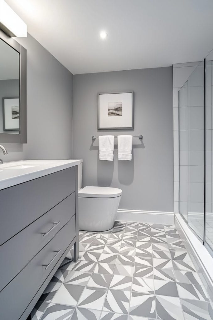 Grey Modern Bathroom Ideas 36 Modern Grey & White Bathrooms That Relax pertaining to Bathroom Ideas Grey