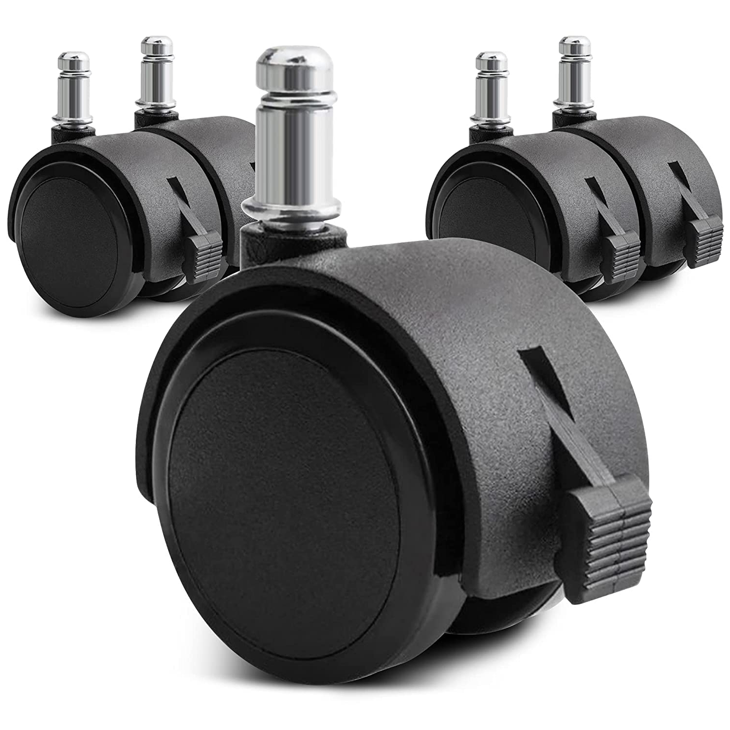 Guessky Office Chair Wheels - 2 Inch Chair Casters Wheel For Hardwood ... in The Hidden Ergonomics of Office Chair Wheels and Posture