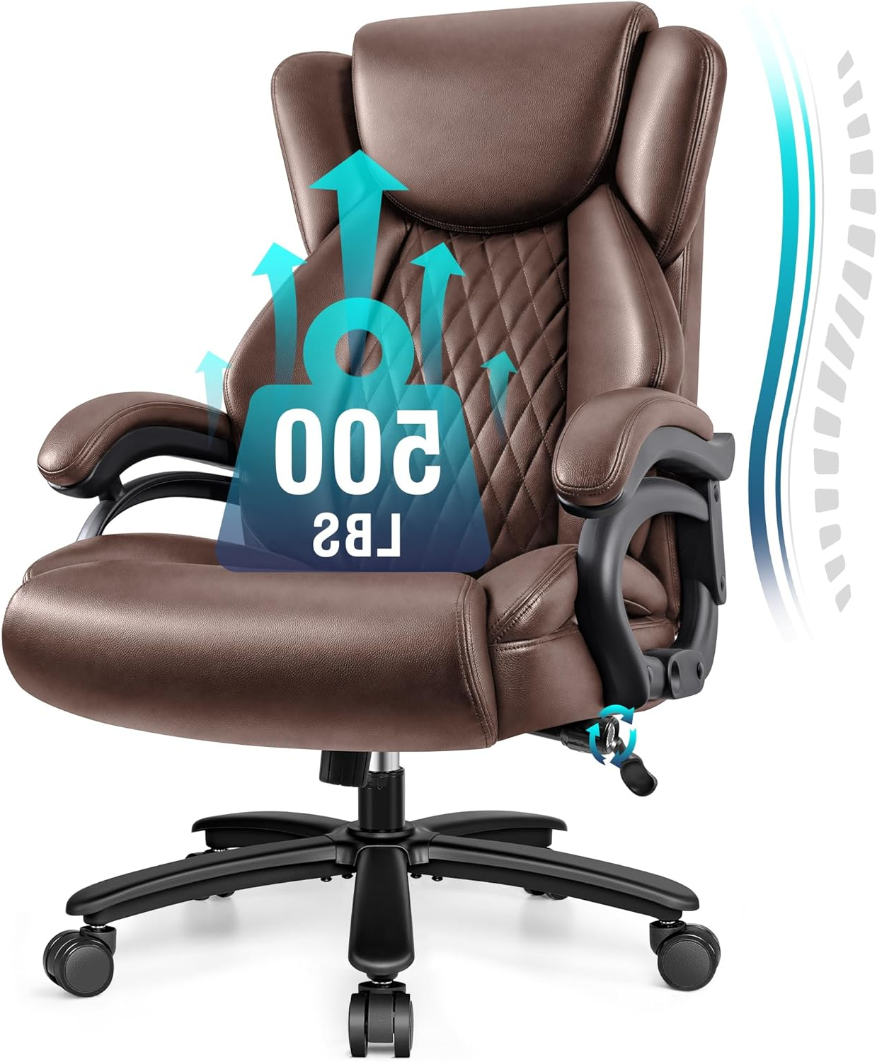 Heroset Big And Tall Office Chair 500Lbs, Heavy Duty Executive Desk ... within Understanding the Rise of Oversized Office Chairs in Modern Workspaces