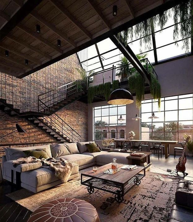 Industrial Loft 📷 | Loft Interiors, Dream Home Design, Loft Design for Loft Interior Design Ideas