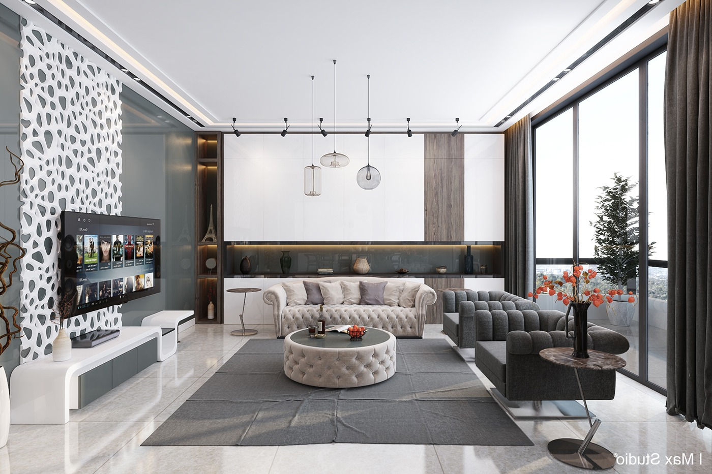 Luxurious Living Room Design And Decorating Ideas That Looks Amazing ... with Creating spacious elegance in compact modern luxury apartments