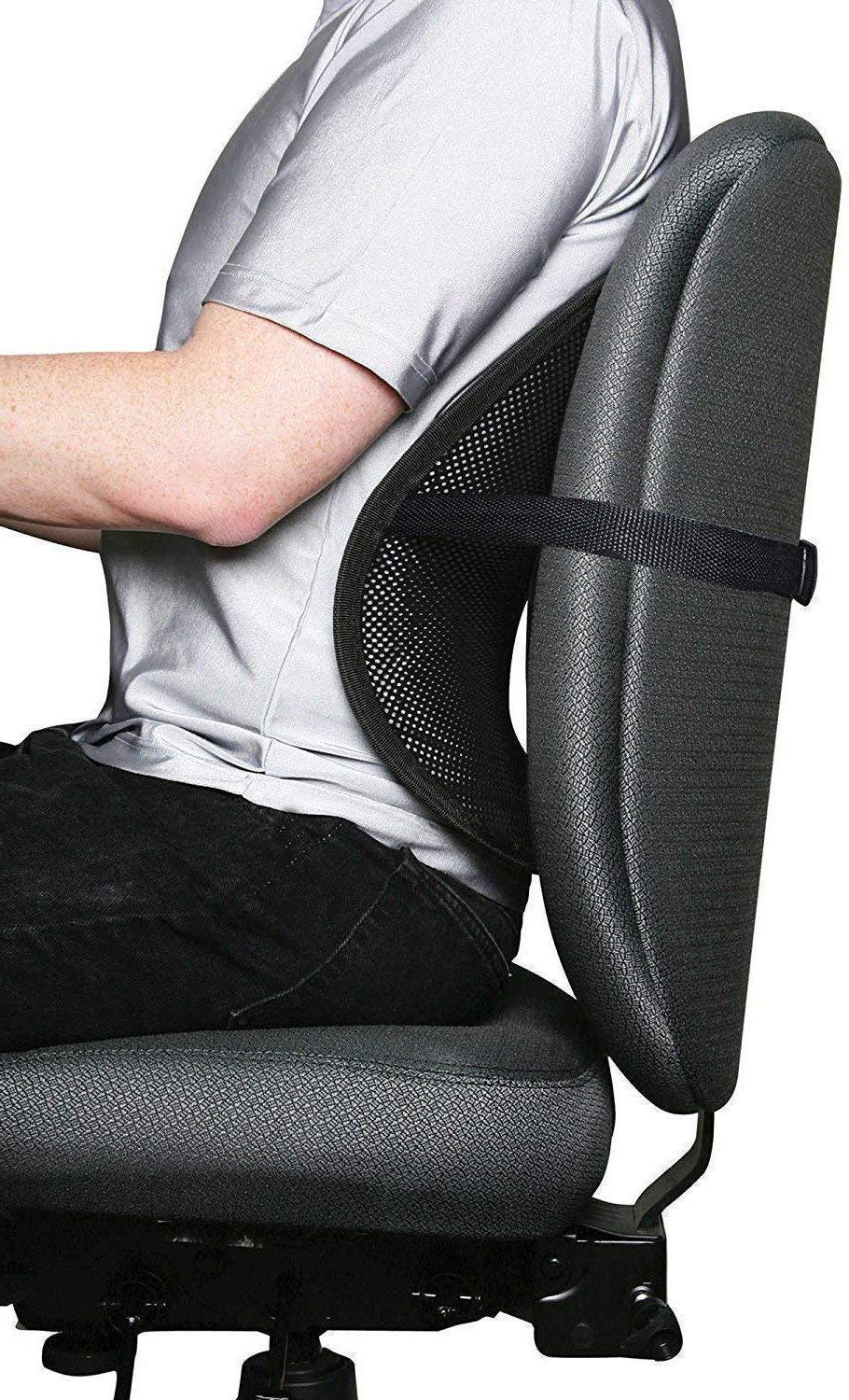 Mesh Ergonomic Office Chair Massage Lumbar Support And Swivel At Don ... intended for Office Chair Ergonomic Back Support