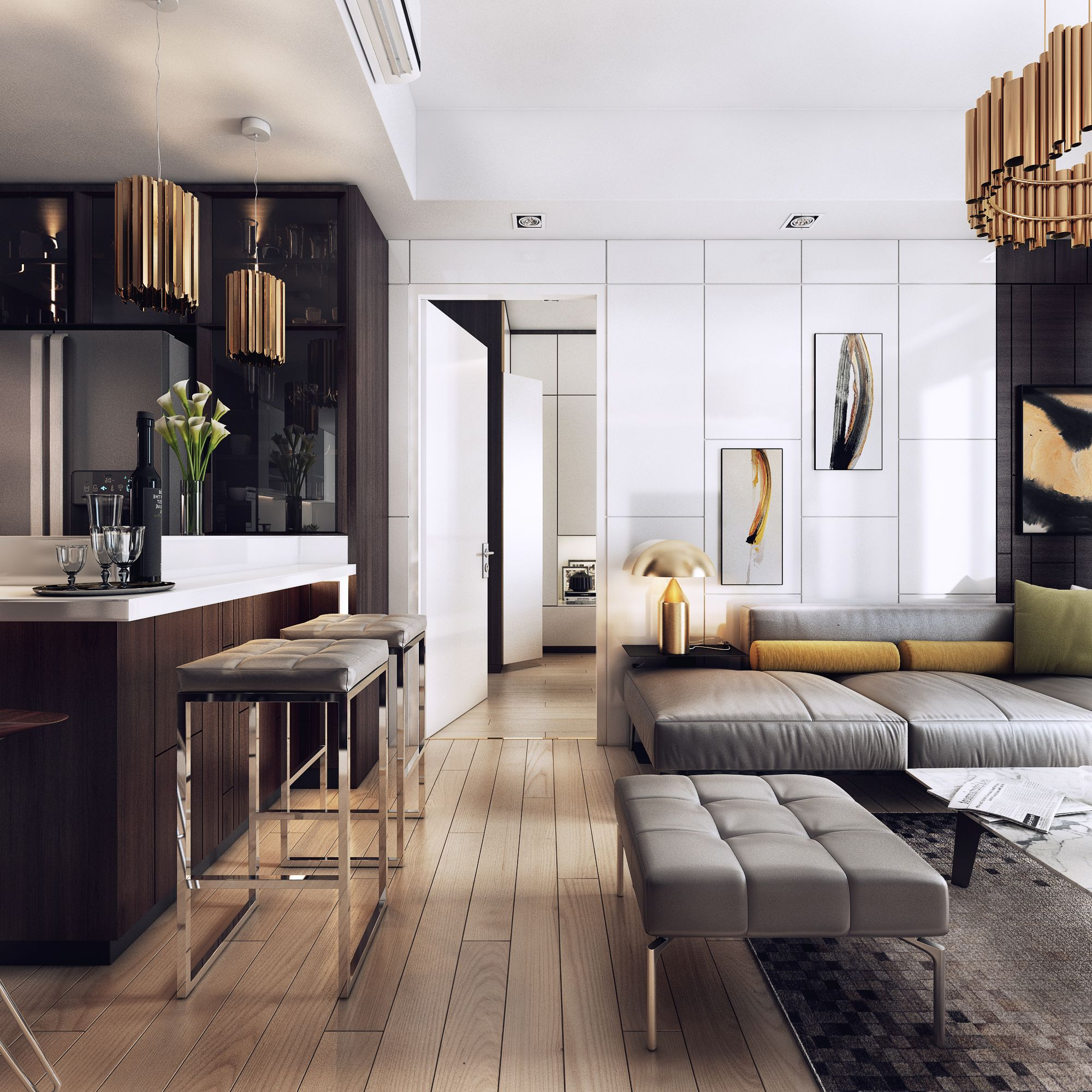 Modern Apartment Decor: Interior Of A Luxury Apartment with regard to Creating spacious elegance in compact modern luxury apartments