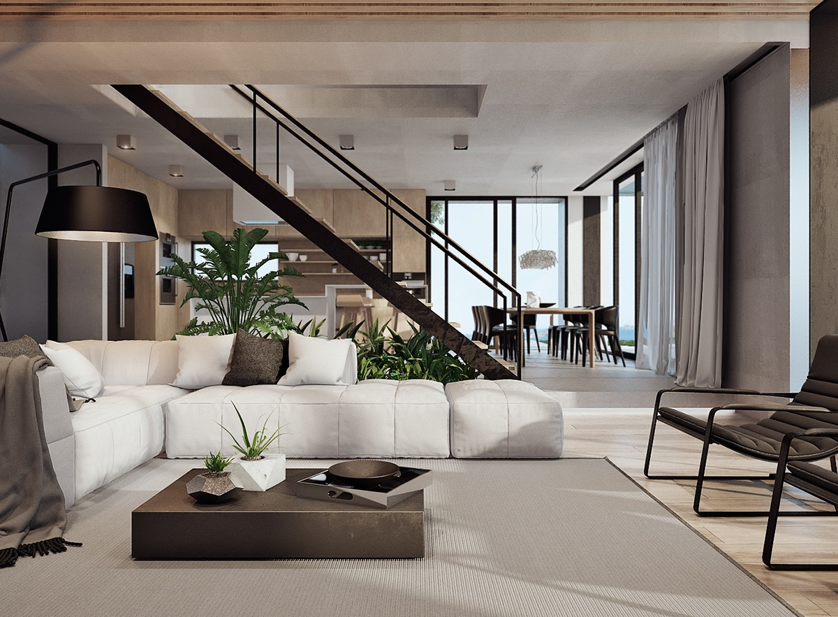 Modern Home Interior Design Arranged With Luxury Decor Ideas Looks So ... throughout The Psychology of Contemporary Interior Design with Modern Furniture