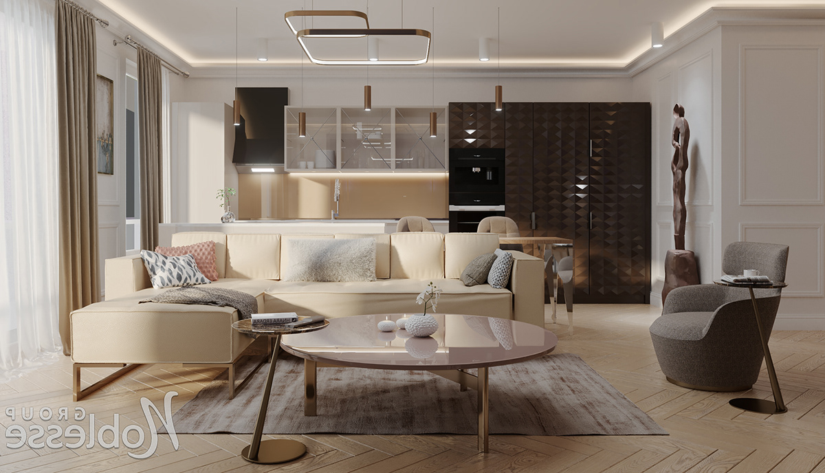 Modern Interior Design Project On Behance for Breaking down the essential elements that define successful modern interior projects