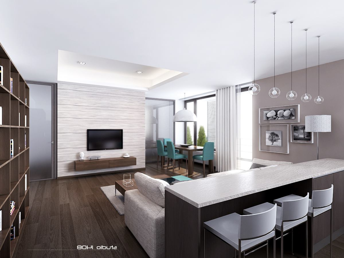 Sleek Modern Apartment | Interior Design Ideas regarding Minimalist magic how modern flat interiors maximize small spaces effectively