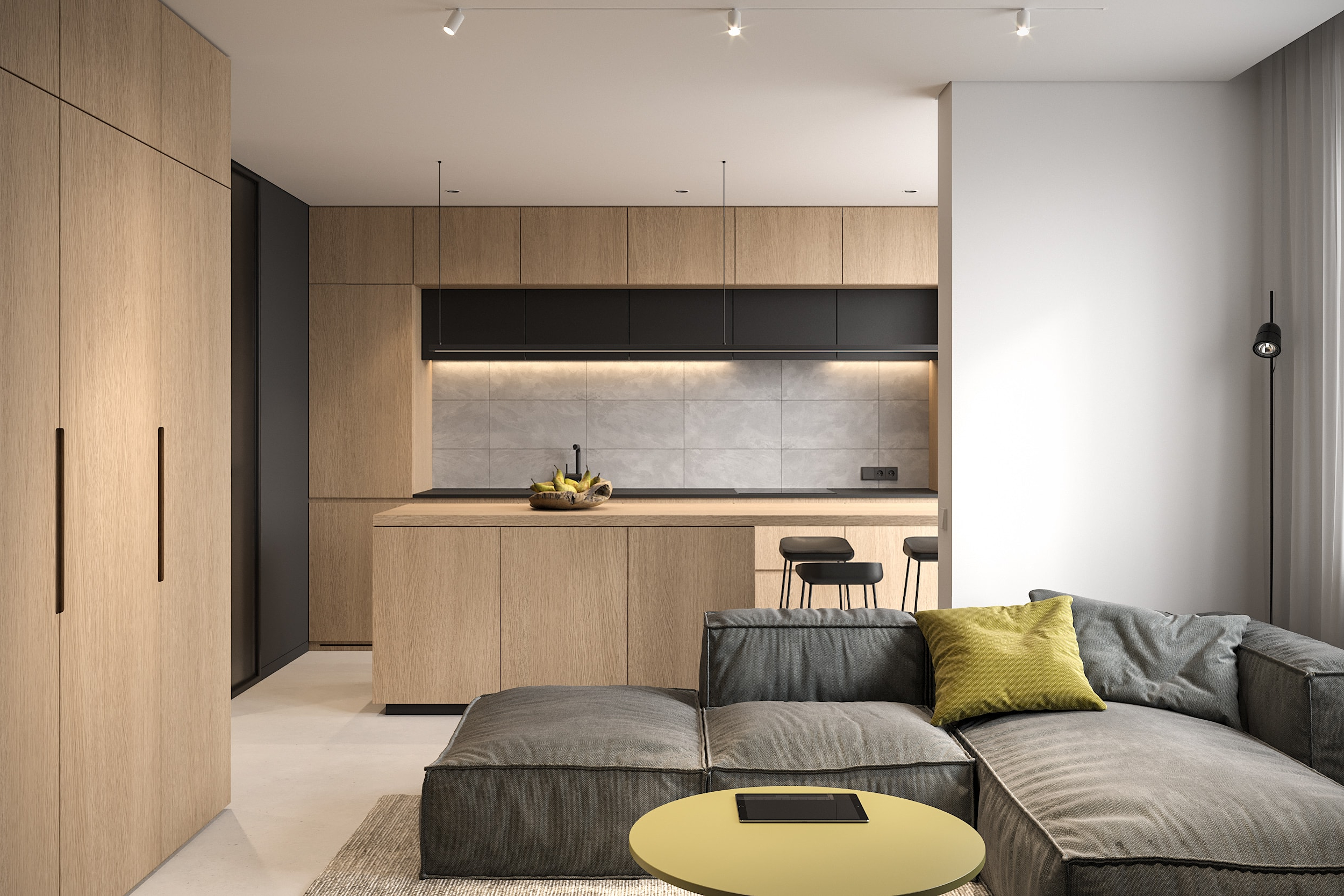 Tiny Apartment - Small Apartment Interior Design By Bezmirno for Interior Design Ideas For Small Apartments