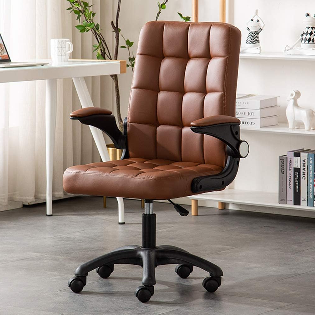 Topjiä Office Chair With Wheels And Flip-Up Armrest,Adjustable Height ... for The Hidden Ergonomics of Office Chair Wheels and Posture