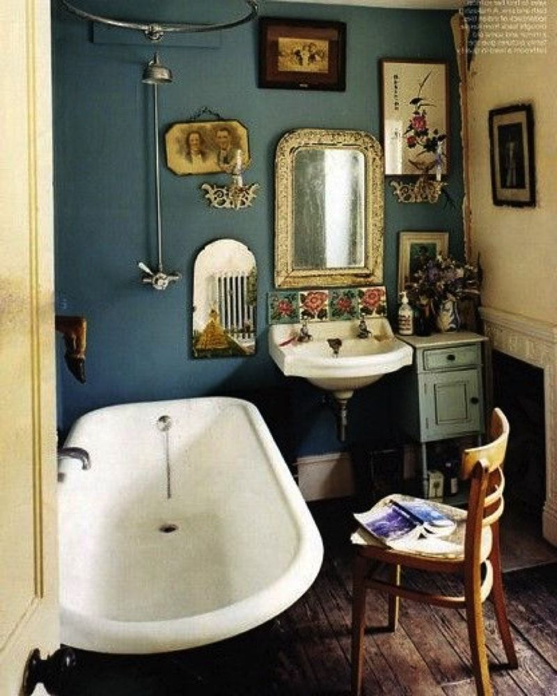 Vintage Bathroom Decor | Eclectic Bathroom, Vintage Bathroom Decor ... intended for Timeless bathroom designs that capture vintage charm and character