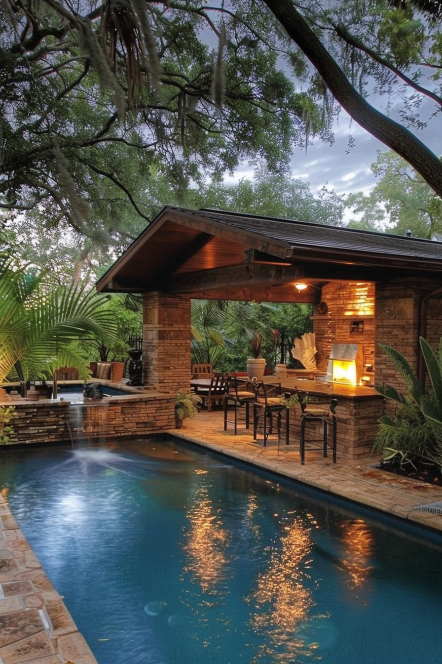 13 Stylish Pool Deck Decorating Ideas For A Chic Outdoor Space ... inside Outdoor Pool Decorating Ideas