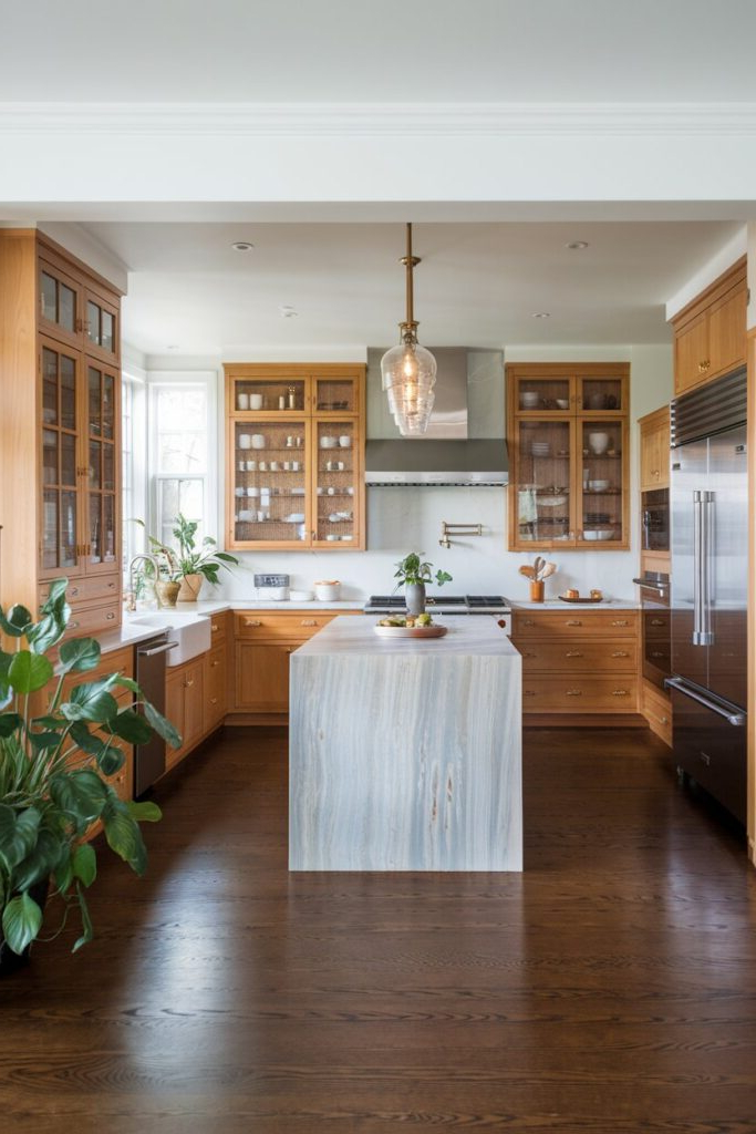 14 Modern Kitchens With Wood Cabinets You Will Love! – My Kitchen Inspo for Modern Kitchen With Wood Cabinets