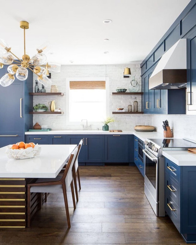 21+ Amazing Blue Kitchen Cabinet Ideas In 2022 | Houszed inside Transforming kitchens with timeless blue color schemes