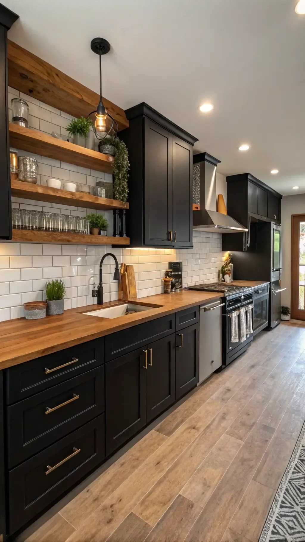 29 Black Modern Kitchen Ideas That Turn Minimalism Into A Statement In ... with Black kitchen inspiration for homeowners seeking sophistication