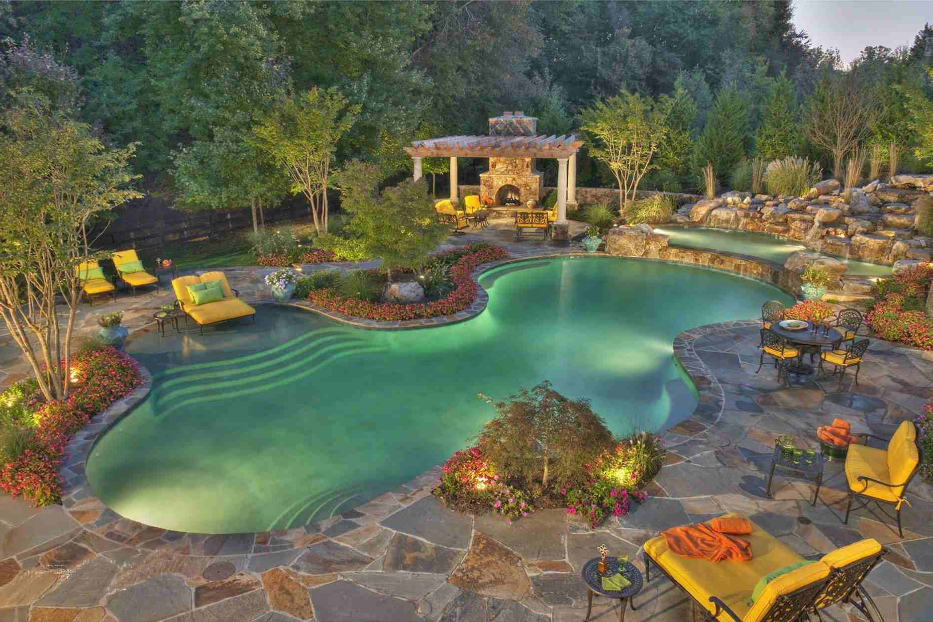 50 Beautiful Swimming Pool Designs regarding Outdoor Pool Decorating Ideas