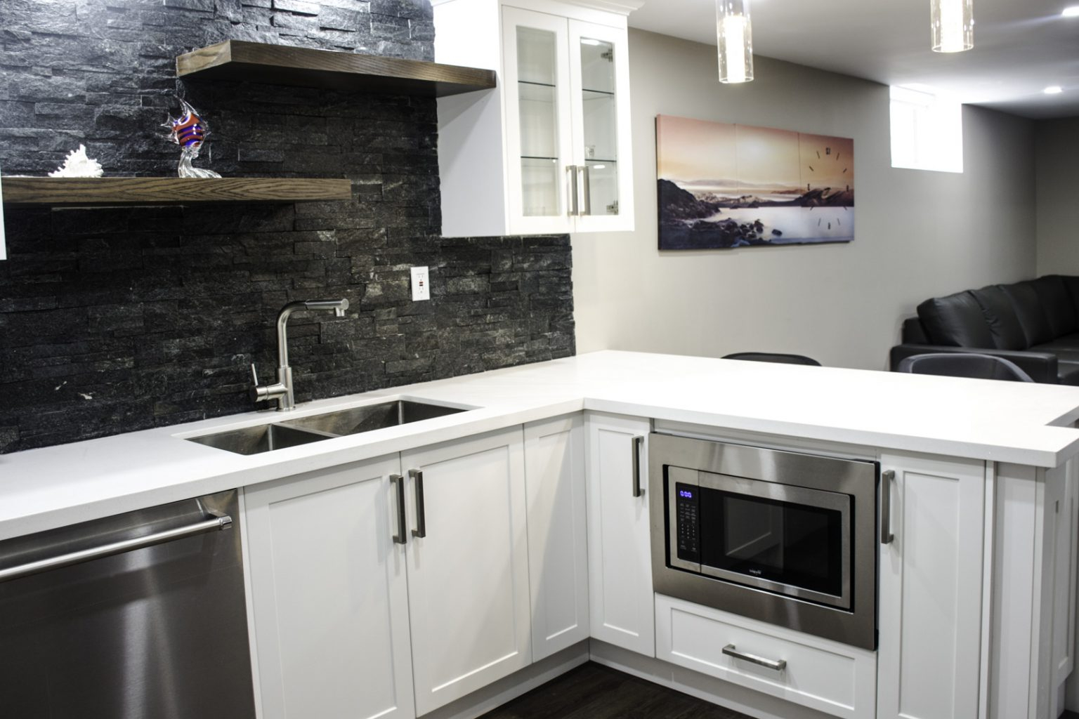 9 Brilliant Basement Kitchen Ideas - Harmony Basements in Kitchen Ideas For Basement