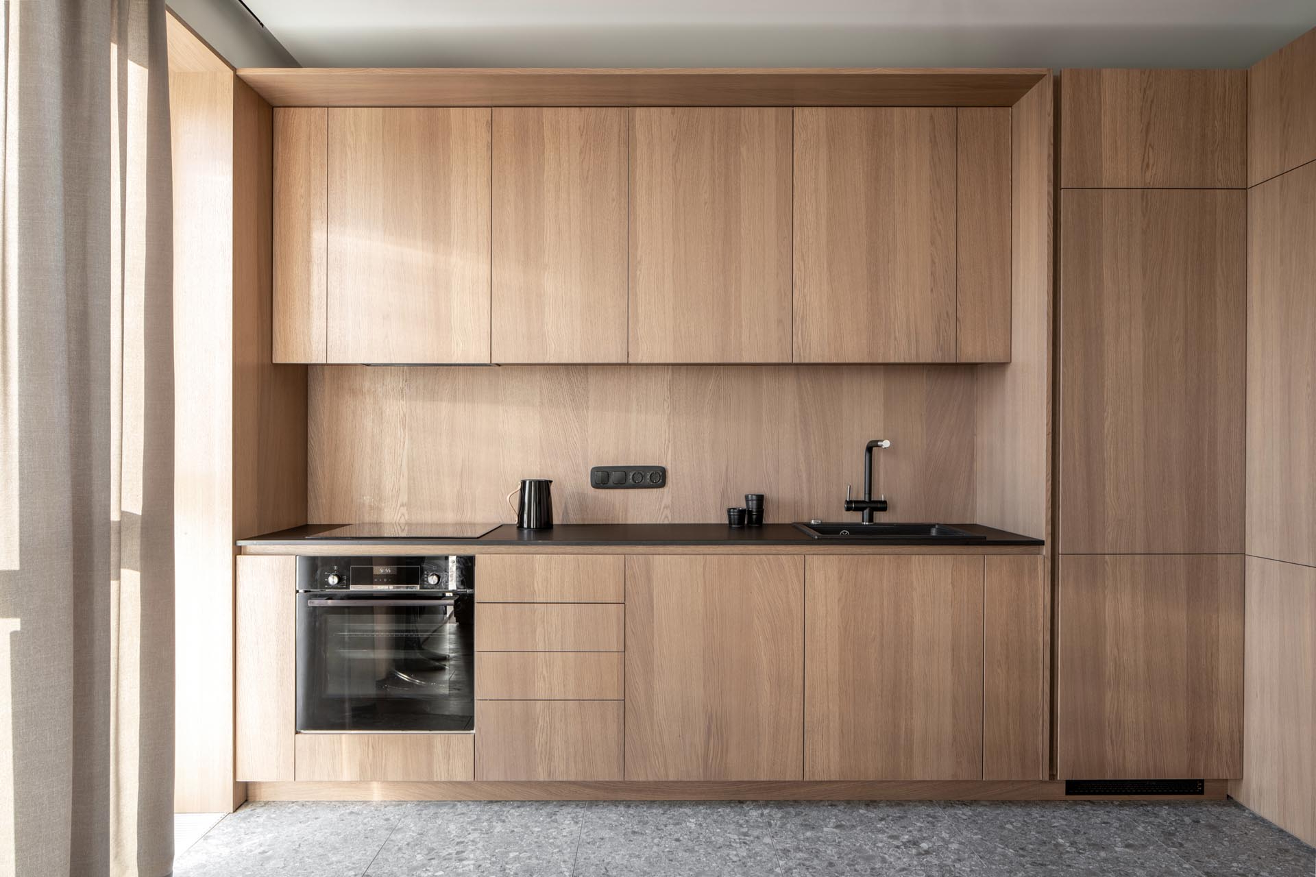 Contemporary Wood Kitchen Cabinets with regard to Modern Kitchen With Wood Cabinets