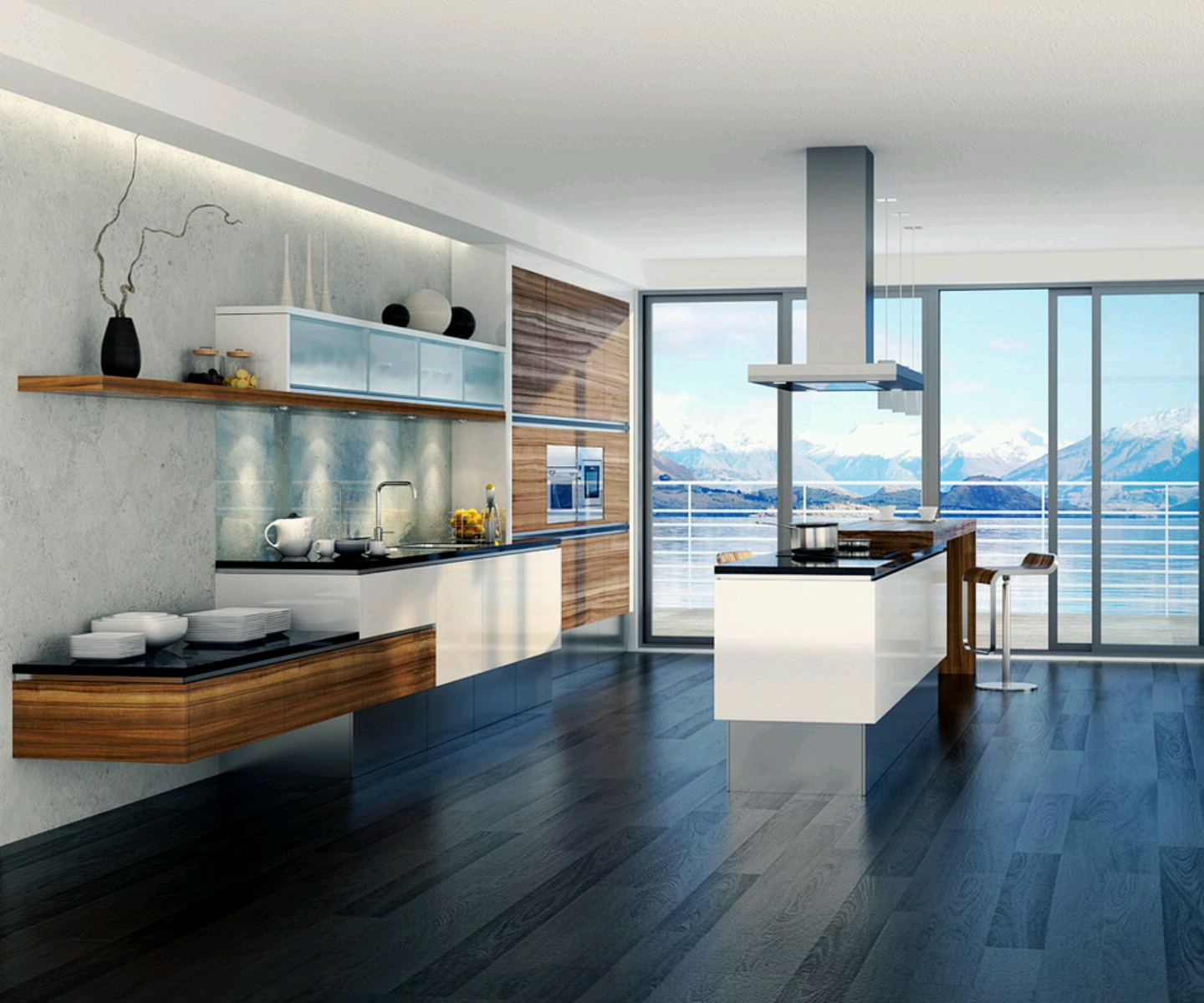 New Home Designs Latest.: Modern Homes Ultra Modern Kitchen Designs Ideas. with Modern Kitchen Decor